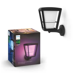 PHILIPS HUE WCA ECONIC UDENDØRS VÆGLAMPE 15W SORT