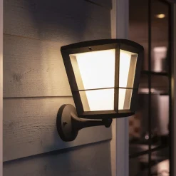 PHILIPS HUE WCA ECONIC UDENDØRS VÆGLAMPE 15W SORT