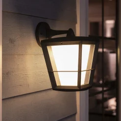 PHILIPS HUE WCA ECONIC UDENDØRS VÆGLAMPE 15W SORT