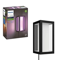 PHILIPS HUE WCA IMPRESS COLOR UDENDØRS VÆGLAMPE 16W SORT