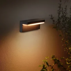 PHILIPS HUE WCA NYRO UDENDØRS VÆGLAMPE 14W SORT