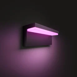 PHILIPS HUE WCA NYRO UDENDØRS VÆGLAMPE 14W SORT