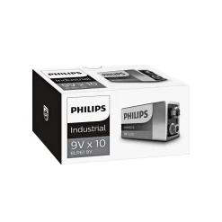 PHILIPS INDUSTRIAL ALKALINE 9V BATTERI 10 STK/PAK
