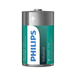 PHILIPS INDUSTRIAL ALKALINE D BATTERI 10 STK/PAK
