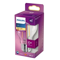 PHILIPS KLAR LED PÆRE STANDARD E27 2W