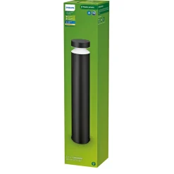 PHILIPS LAVEN UDENDØRS VÆGLAMPE SORT 51,5 CM