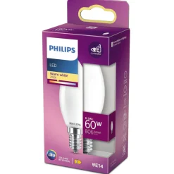 PHILIPS LED PÆRE KERTE E14 7W