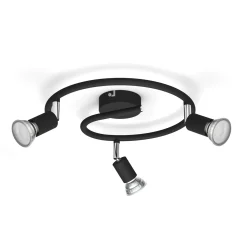 PHILIPS LIMBALI 3- SPOTLAMPE SORT GU10 50W
