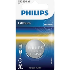 PHILIPS LITIUM CR2450 KNAPCELLE BATTERI 1 STK/PAK
