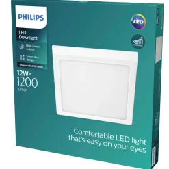 PHILIPS MAGNEOS SQUARE PLAFOND 12W HVID 210 MM