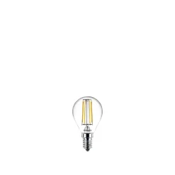 PHILIPS 2-PAK KLAR LED PÆRE KRONE E14 4W