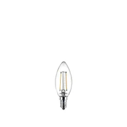 PHILIPS 2-PAK KLAR LED PÆRE KERTE E14 2W