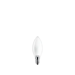 PHILIPS 2-PAK MAT LED PÆRE KERTE E14 4W