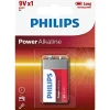 PHILIPS POWER ALKALINE 9V BATTERI 1 STK/PAK