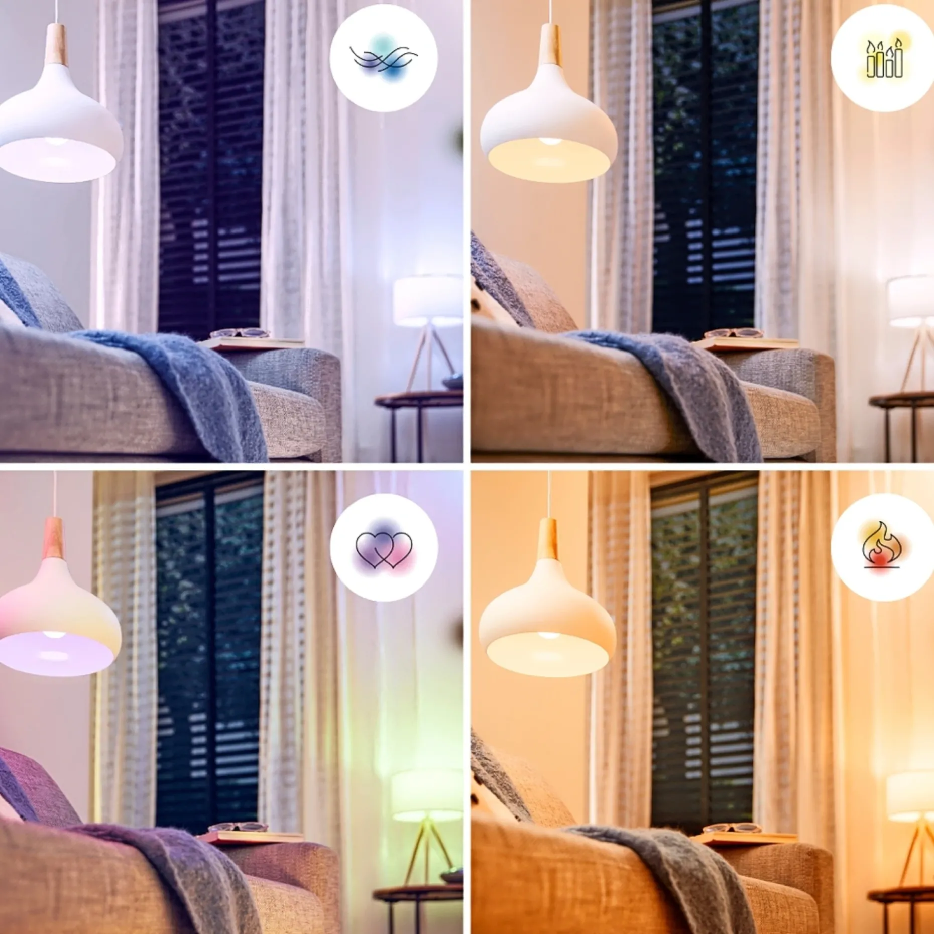 PHILIPS SMART COLOR COLOR LED PÆRE E27 KRONE 5W