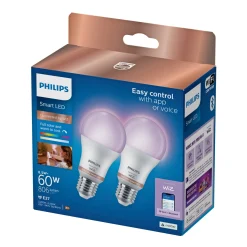 PHILIPS SMART COLOR LED PÆRE E27 STANDARD 9W