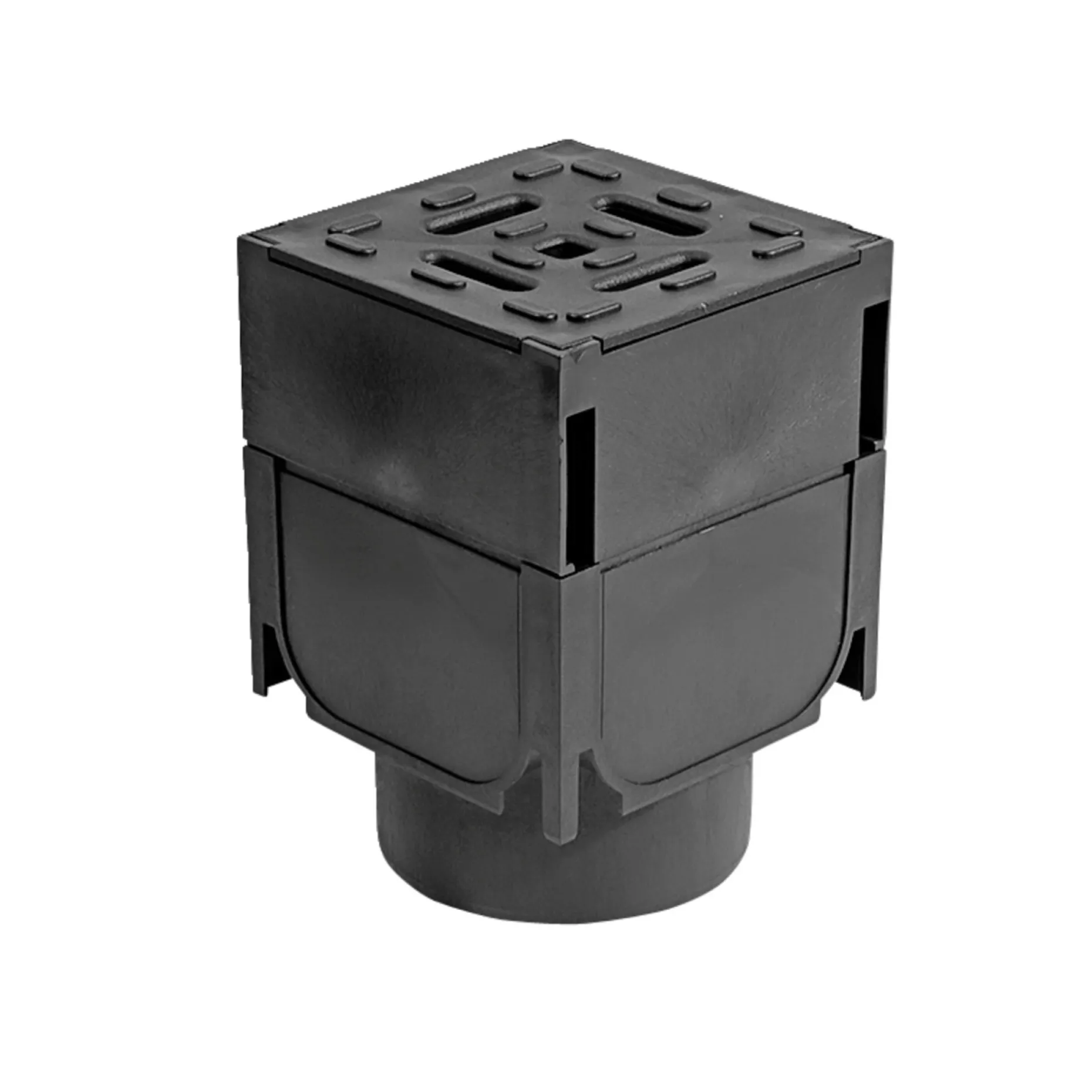 PLASTMO HEXALINE TOPDRÆN HJØRNE AFLØBSSYSTEM 12,6 X 19,5 X 12,6 CM