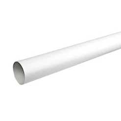 PLASTMO PLAST 75 MM X 3 M NEDLØBSRØR HVID