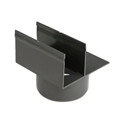 PLASTMO SLIMLINE LODRET UDLØB 13X13X13 CM.