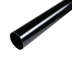 PLASTMO SORT 90 MM NEDLØBSRØR
