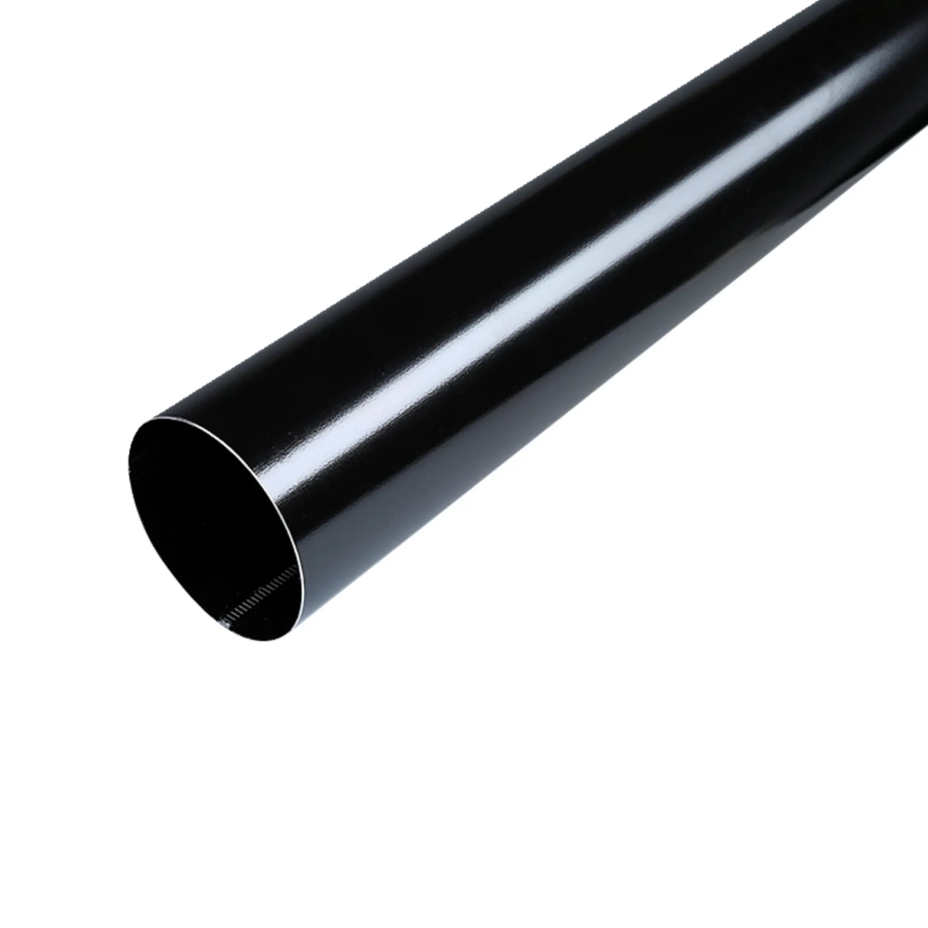 PLASTMO SORT 90 MM NEDLØBSRØR