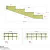 PLUS 4 TRIN TERRASSETRAPPE 1800 X 550 MM
