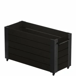 PLUS BLOMSTERKASSE SORT 70 X 50 X 120 CM