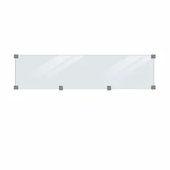 PLUS GLAS T/KLINK-/PLANKEHEGN TRYKIMP. GRUNDMALET KLAR 174 X 44.60 CM