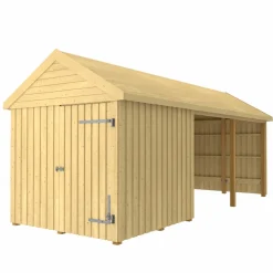 PLUS INKL. TAGPAP/ALULISTER/H-STOLPEFØDDER HAVEHUS 14,5 M2
