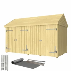 PLUS INKL. TAGPAP/ALULISTER/H-STOLPEFØDDER HAVEHUS 10 M²