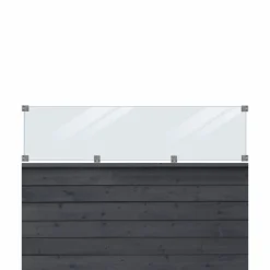 PLUS KLINK PROFILHEGN TRYKIMPRÆGNERET OG GRUNDMALET SORT 174 X 125 CM