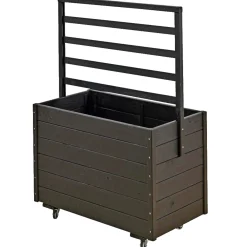 PLUS MED ESPALIER BLOMSTERKASSE SORT 124 X 48 X 88 CM
