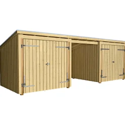 PLUS NORDIC 3-MODUL INKL. TAGPAP/ALULISTER MULTIHAVEHUS 14 M2