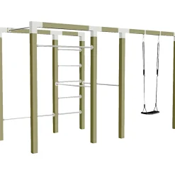 PLUS OUTDOOR FITNESSSTATIV 220 X 138 X 380 CM NATUR