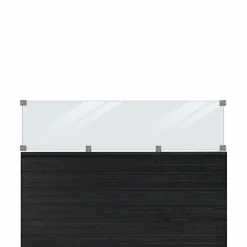 PLUS PROFILHEGN TRYKIMPRÆGNERET OG GRUNDMALET SORT 174 X 125 CM