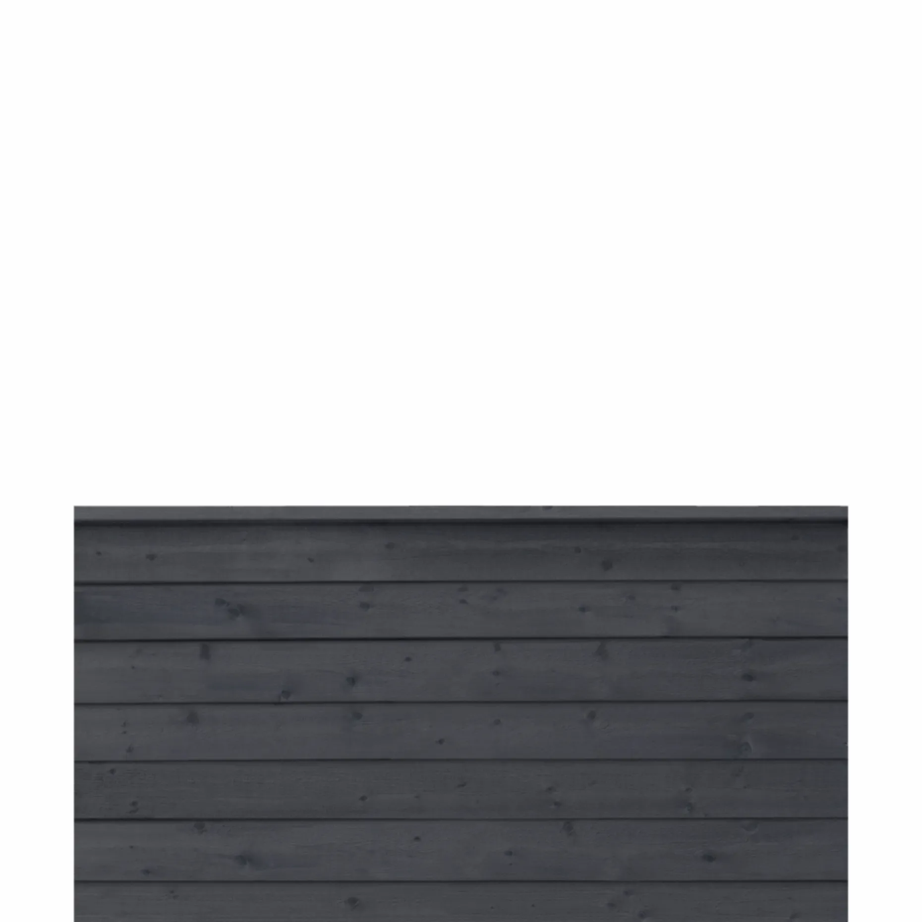 PLUS PROFILHEGN TRYKIMPRÆGNERET OG GRUNDMALET SORT 174 X 91 CM