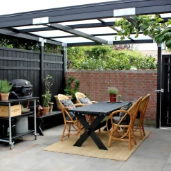 PLUS RUSTIK LÅGE FUNGICIDBEHANDLET OG GRUNDMALET 2 GANGE SORT 100 X 158 CM