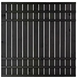 PLUS RUSTIK TRÆHEGN FUNGICIDBEHANDLET & GRUNDMALET 2 GANGE SORT 180 X 180 CM