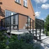 PLUS STOLPE VARMGALVANISERET OG PULVERLAKERET SORT 4.50 X 4.50 X 87.10 CM