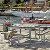 PLUS TWIST BORDBÆNKESÆT GRÅBRUN
