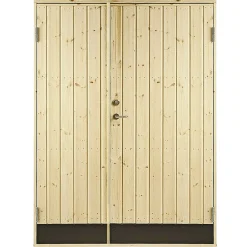 PLUS VIBO UDHUSDØRE DOBBELT UDHUSDØR 105 X 1278 X 1878 MM HØJRE