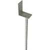 PN BESLAG STOLPEBÆRER 75X90X400 MM VARMGALVANISERET