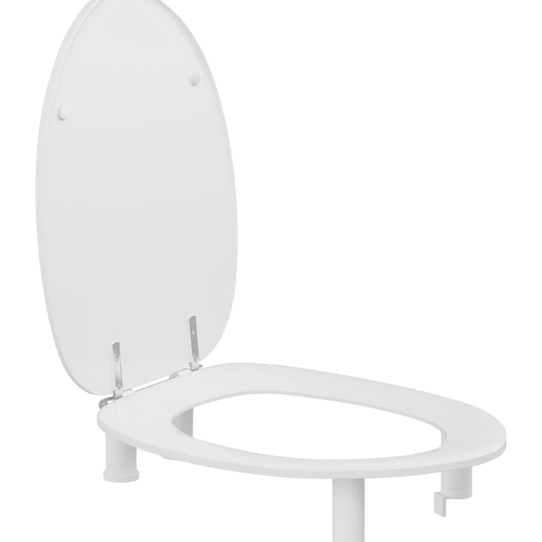 PRESSALIT DANIA 100 MM. FORHØJET R34000 TOILETSÆDE HVID
