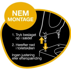 PRESSALIT NORDEN S1196 TOILETSÆDE HVID