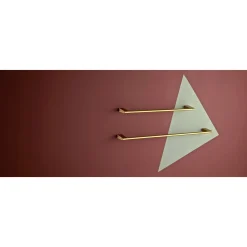 PRESSALIT STYLE HÅNDKLÆDESTANG BØRSTET MESSING 81 CM