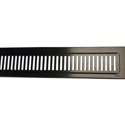 PURUS 1000 MM RIB, SORT AFLØBSRIST 92.50 X 1000 MM