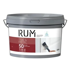 RUM 50 TRÆ- OG METALMALING 2,25 L HVID