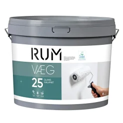 RUM 25 VÆGMALING 9 L HVID