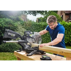 RYOBI KAP-/GERINGSSAV AKKU 18 V 254MM UDEN BATTERI OG LADER
