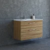 SCANBAD DELTA KARAT BADMØBEL VARM EG 2 SKUFFER 101 CM